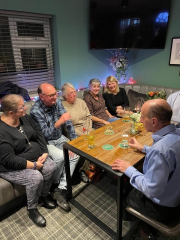 Members enjoying the presentation evening