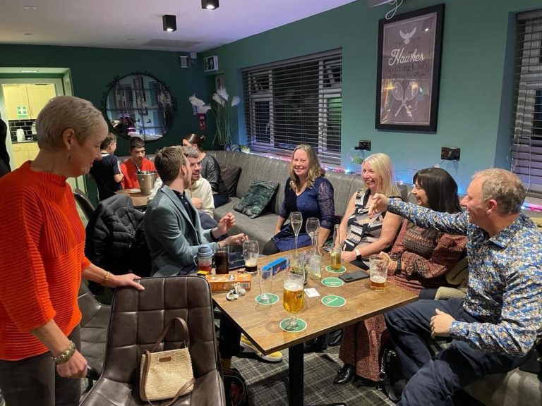 Members enjoying the club presentation evening